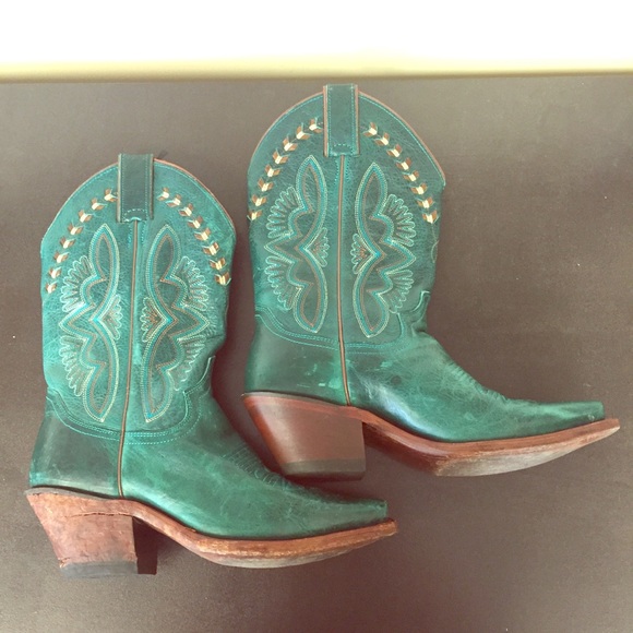 turquoise justin boots